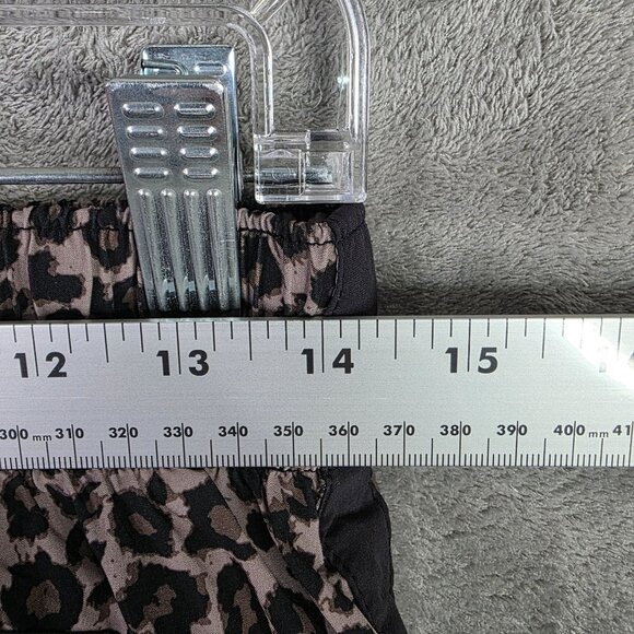 Womens Gap Fit Brown Black Leopard Print Athletic Shorts Lined 3" Inseam Size S - Picture 8 of 12